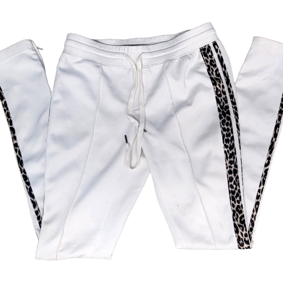 PAM & GELA | Track Pants with 2 Leopard Stripes | Petite One Size Fits All - Picture 1 of 4